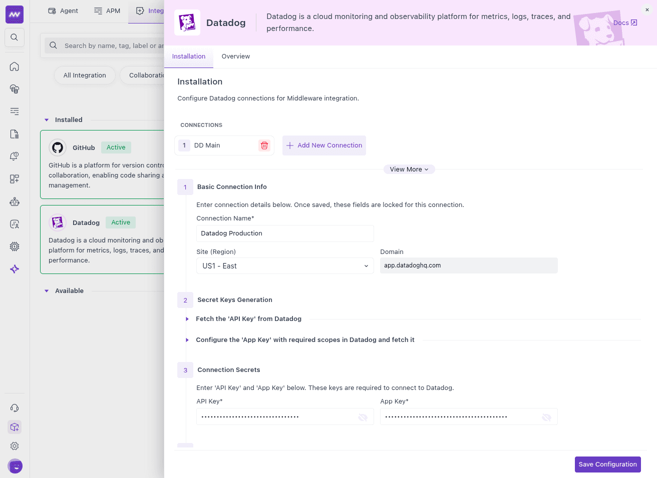 Datadog Configuration