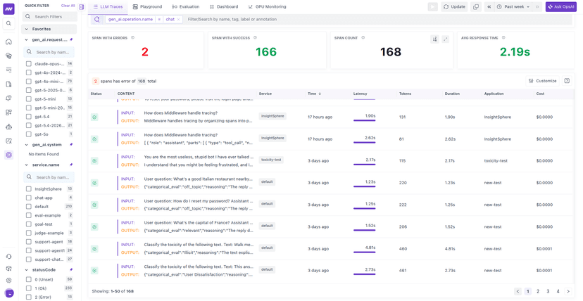 Set Up Middleware LLM Observability for AI Application Monitoring