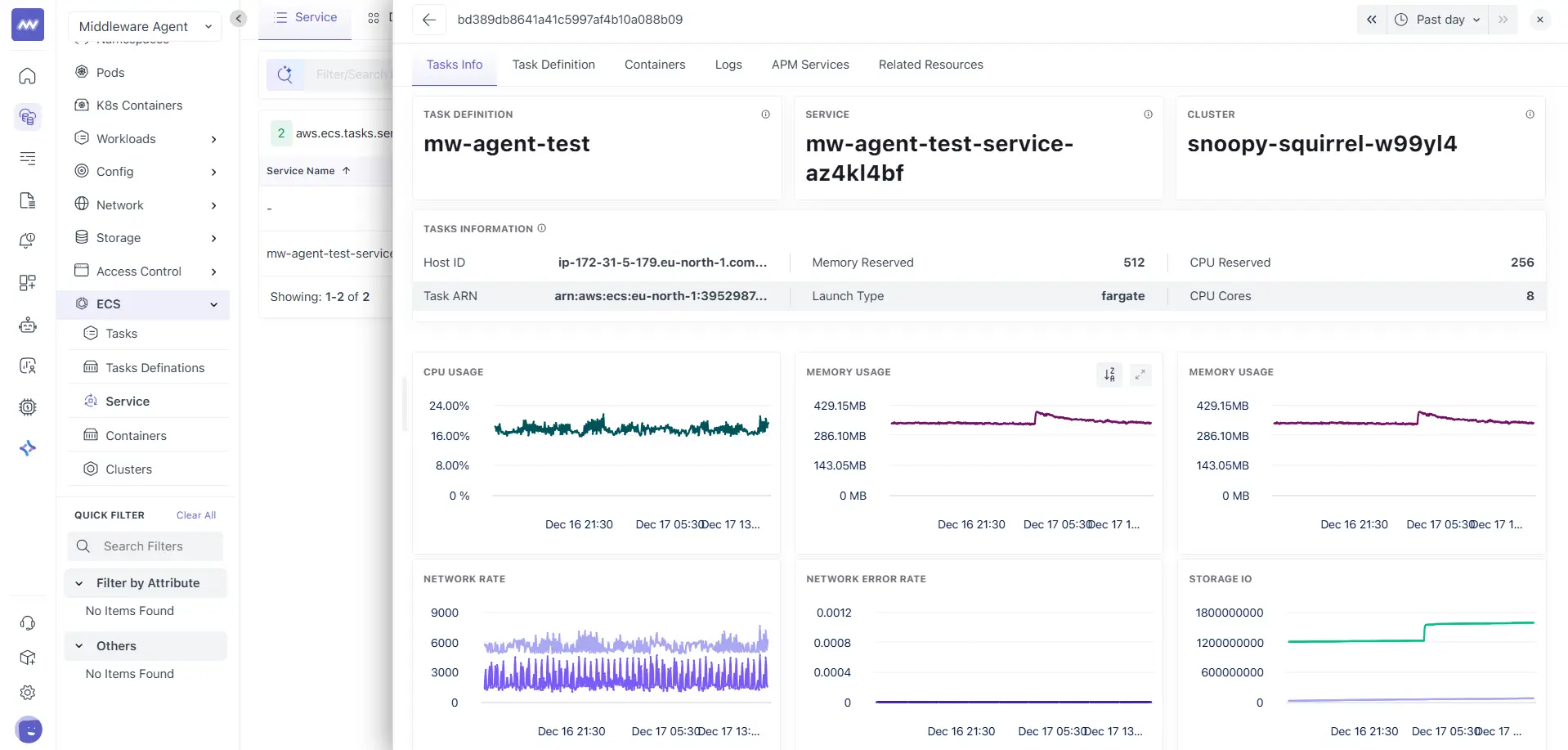 ECS Services Related Tasks