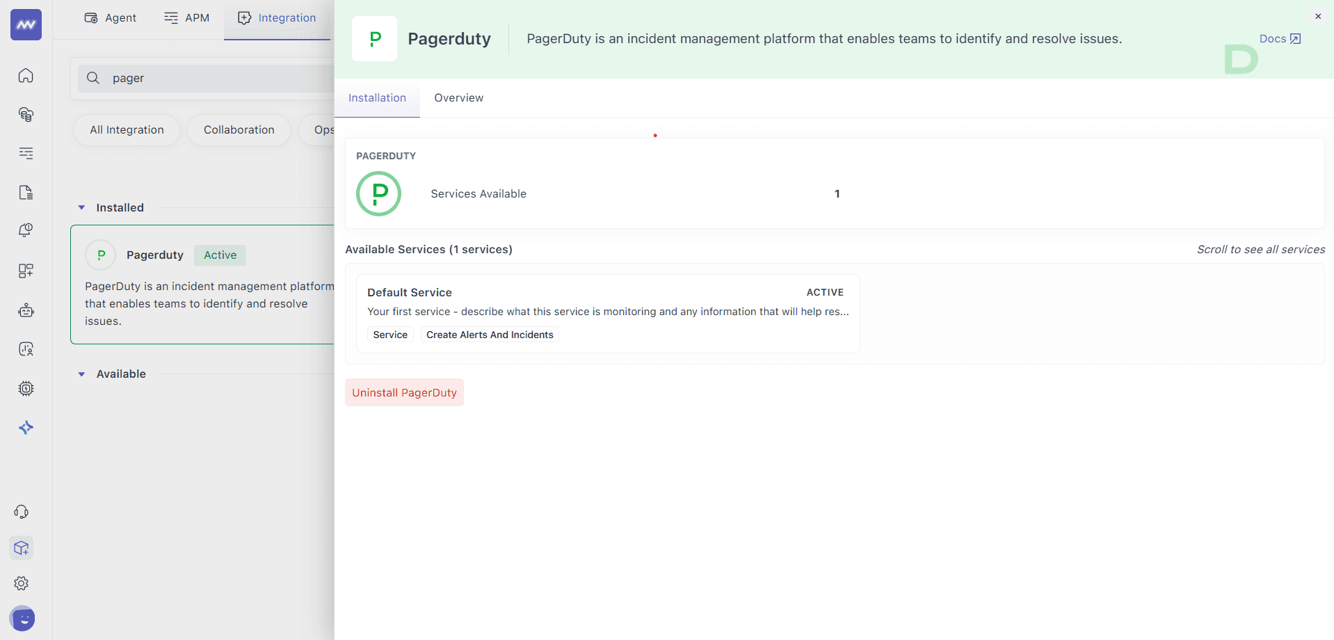 Pagerduty Integration