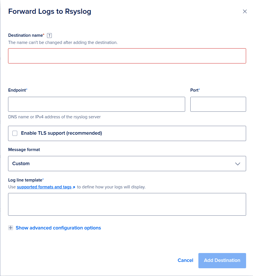DO Managed DB Rsyslog