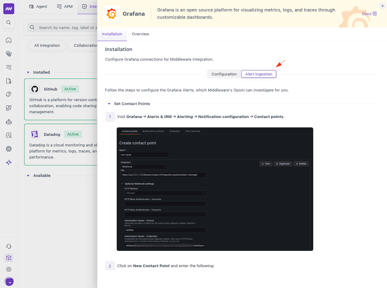 Grafana Alert Ingestion