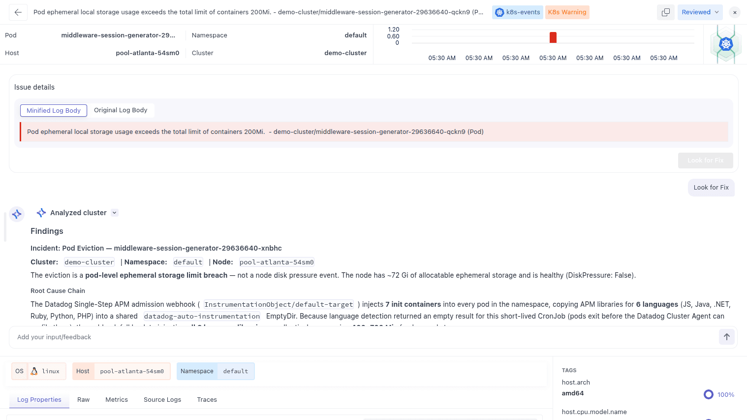 How OpsAI applies fixes in Kubernetes
