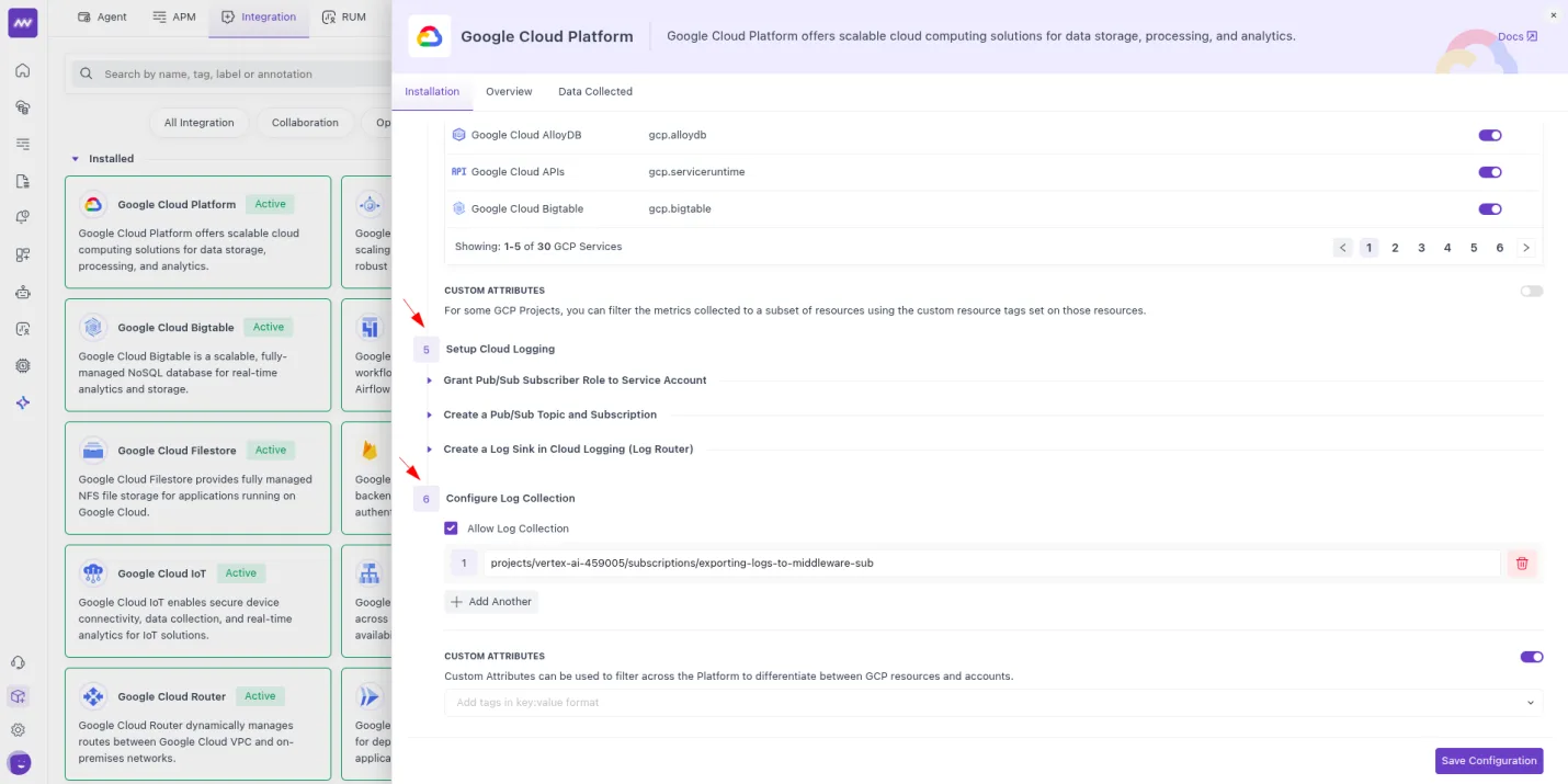 Integrations: GCP Integration: Added support for Cloud logging via Pub/Sub flow. More details here. You can collect…