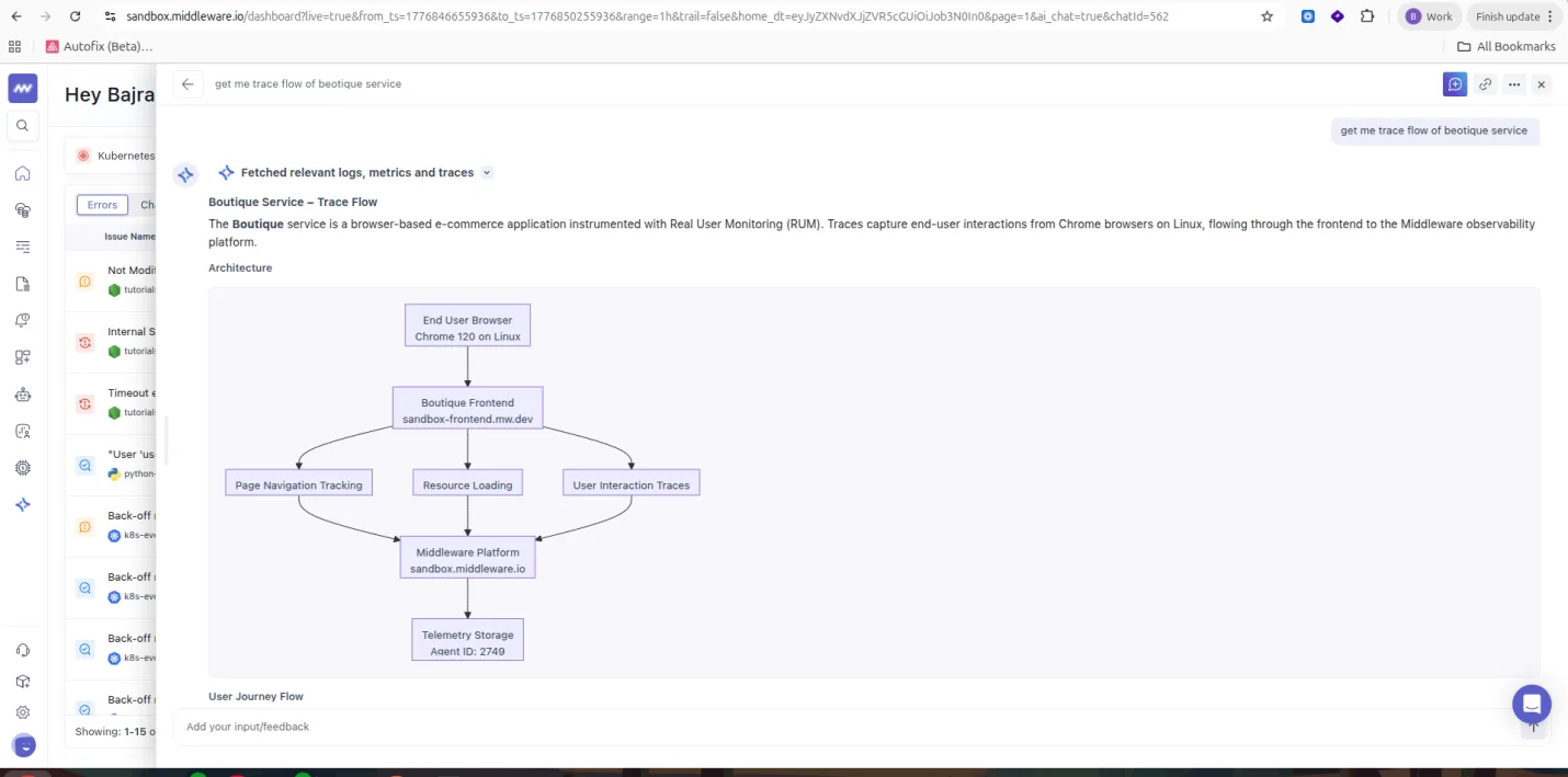 OpsAI: Visualization in answers