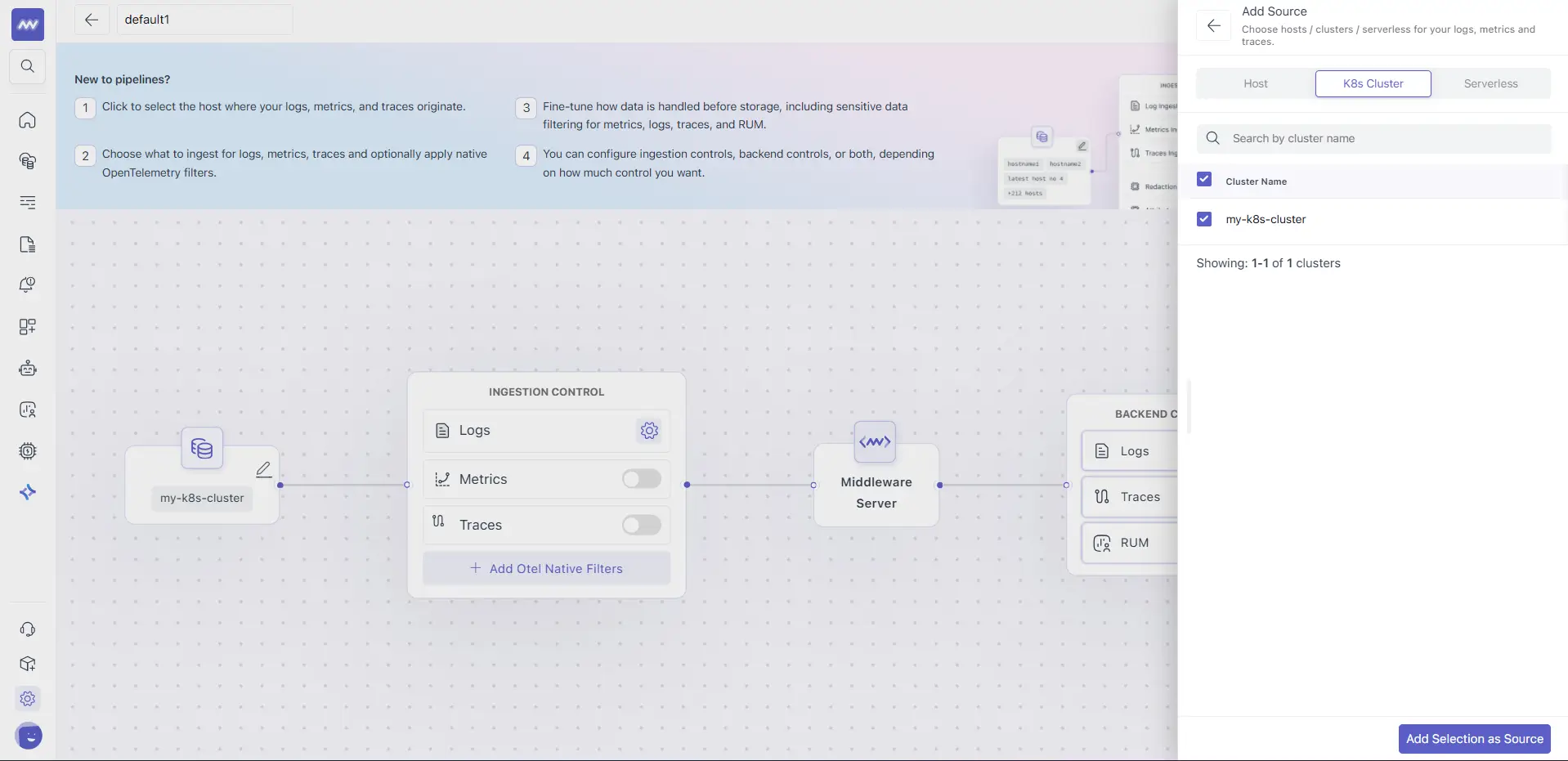 Middleware OTEL-Native Filter Step 2