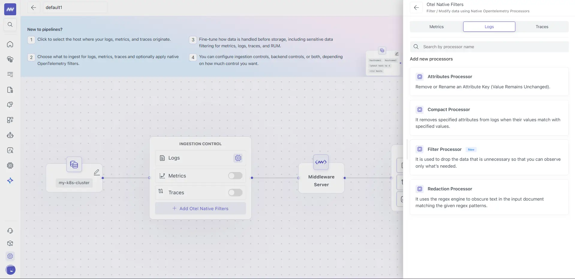 Middleware OTEL-Native Filter Step 3