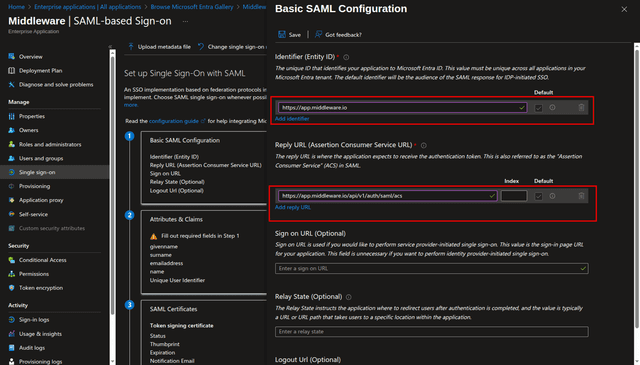How Entraid Integrate Sso Sign In Middleware SSO Microsoft Entra ID Setup