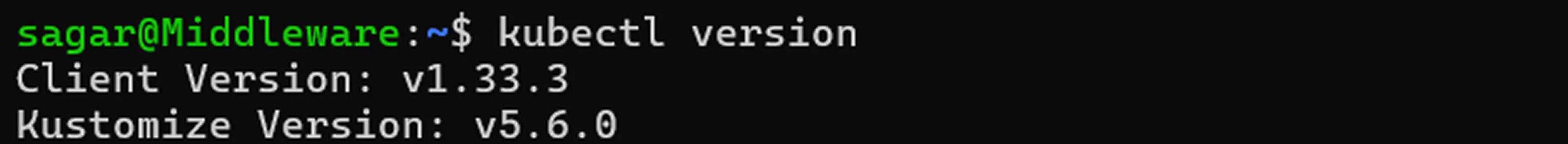 Check Kubernetes version for Middleware Agent deployment with Argo CD