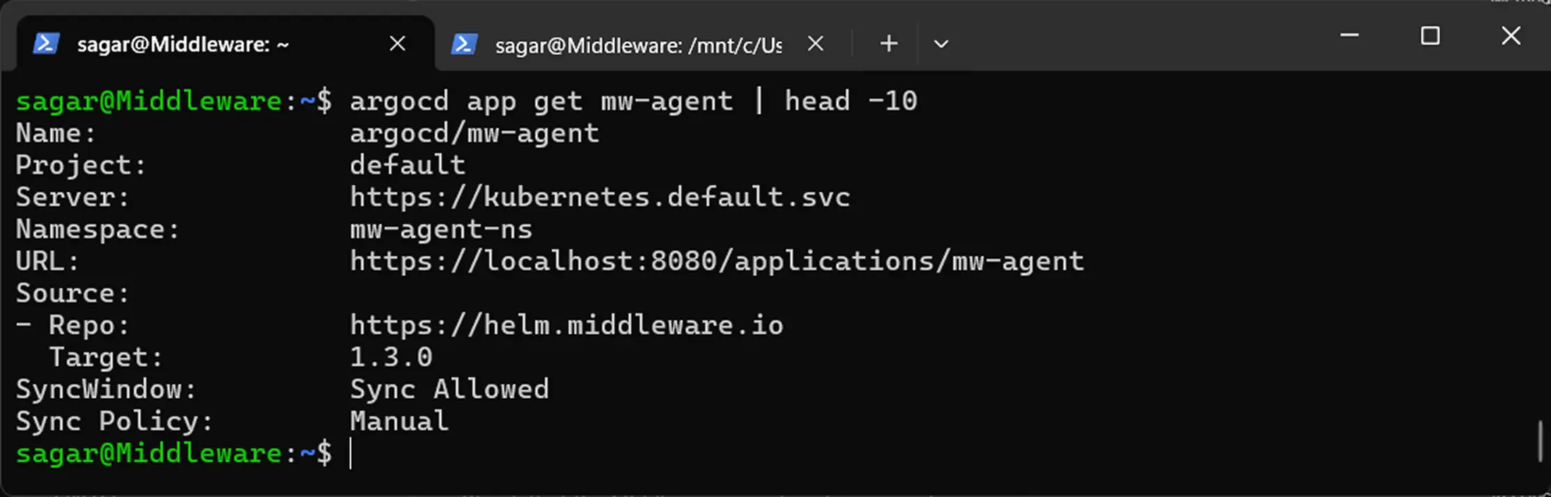 Kubernetes Agent Config Argo CD