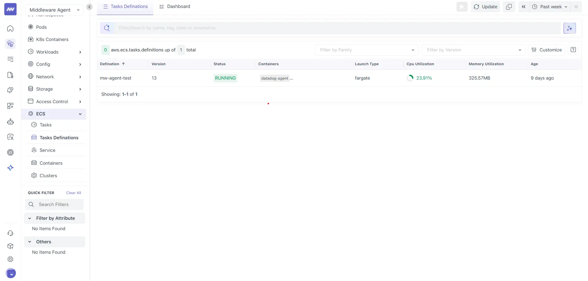 ECS Task Definition