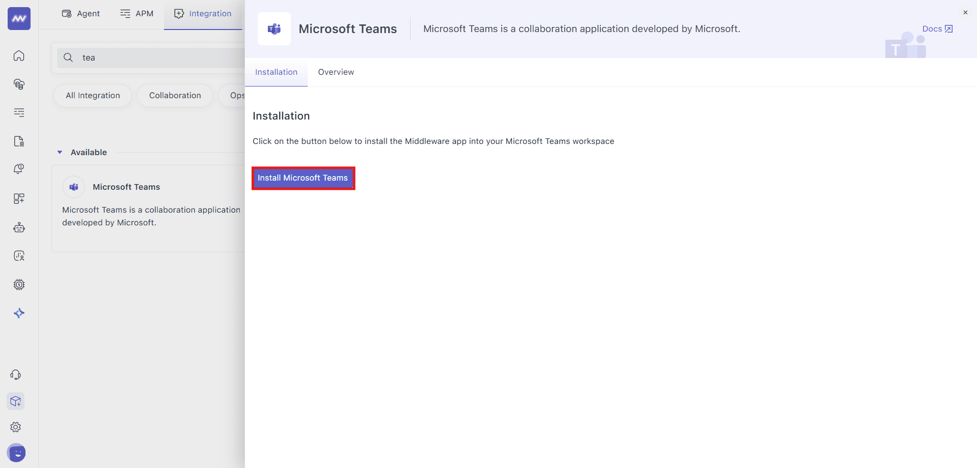 MS Team Integration
