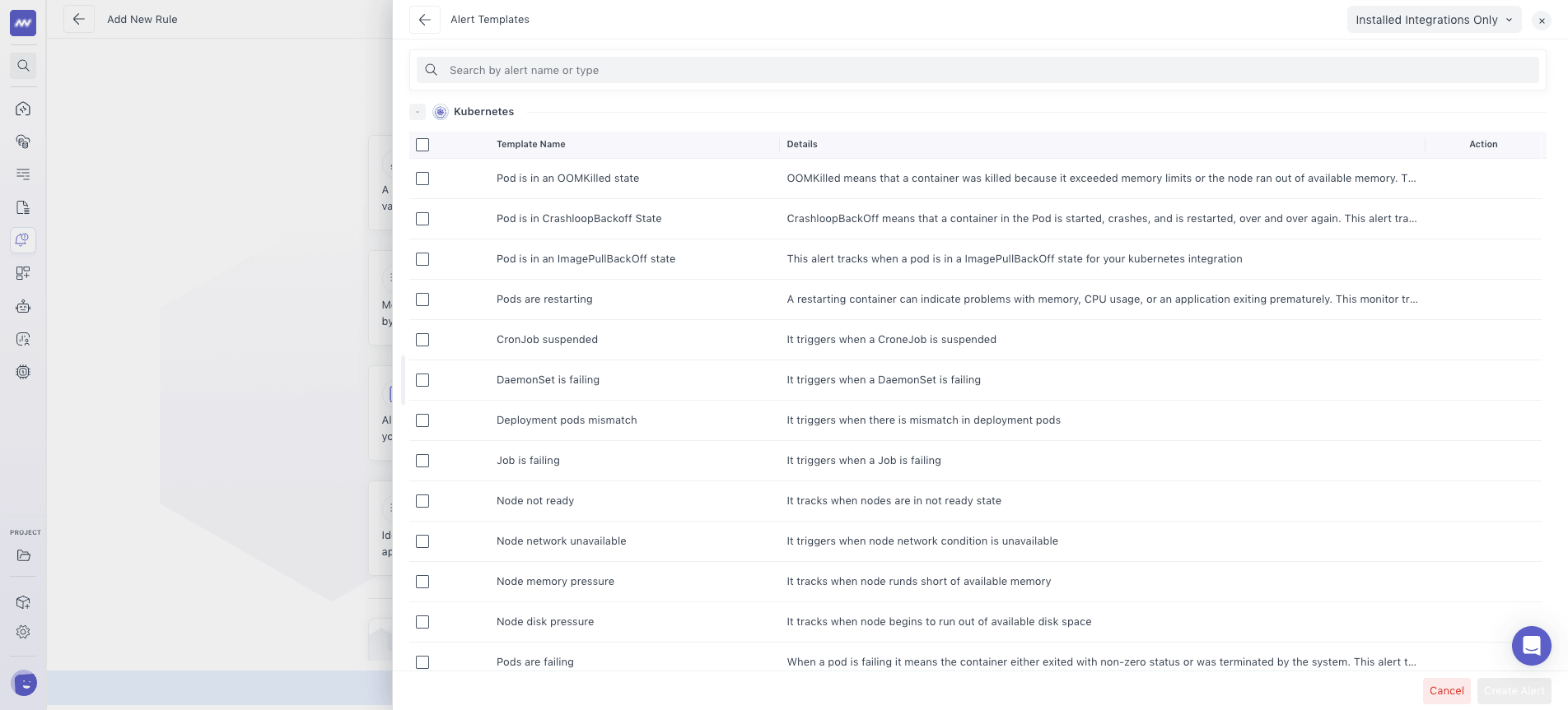 Middleware Alerting: Alert Template