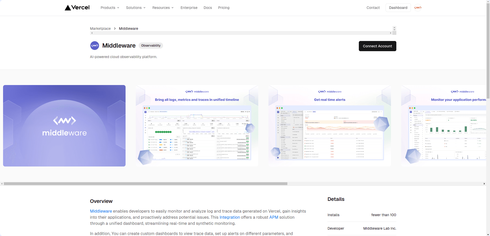 Middleware Vercel: Middleware Application