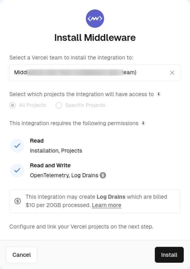Middleware App Permissions