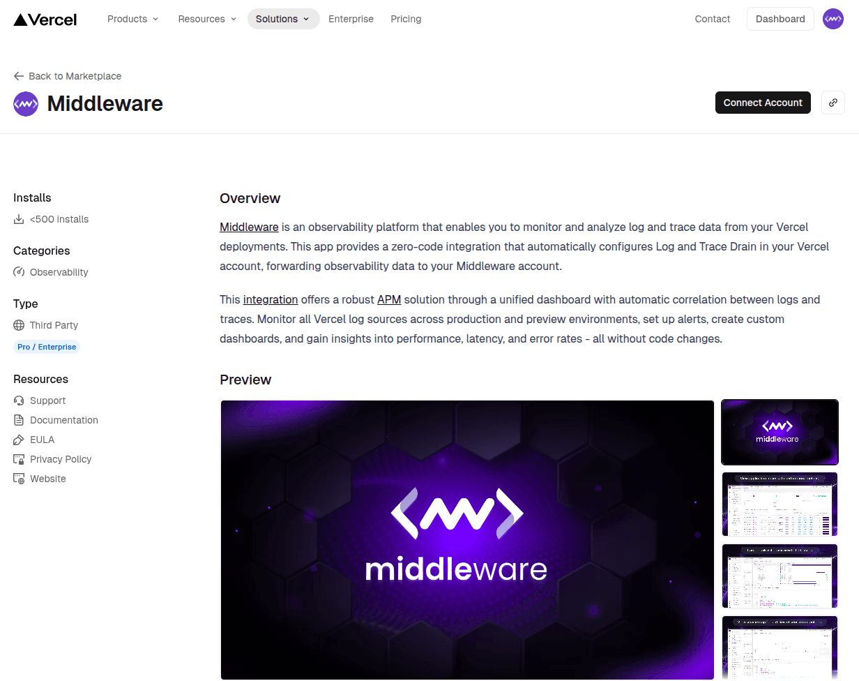 Middleware Application