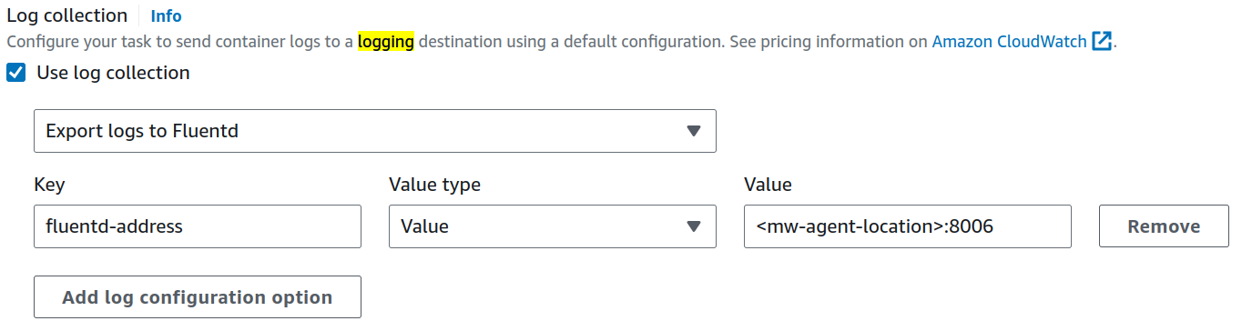 ECS EC2 Log Collection