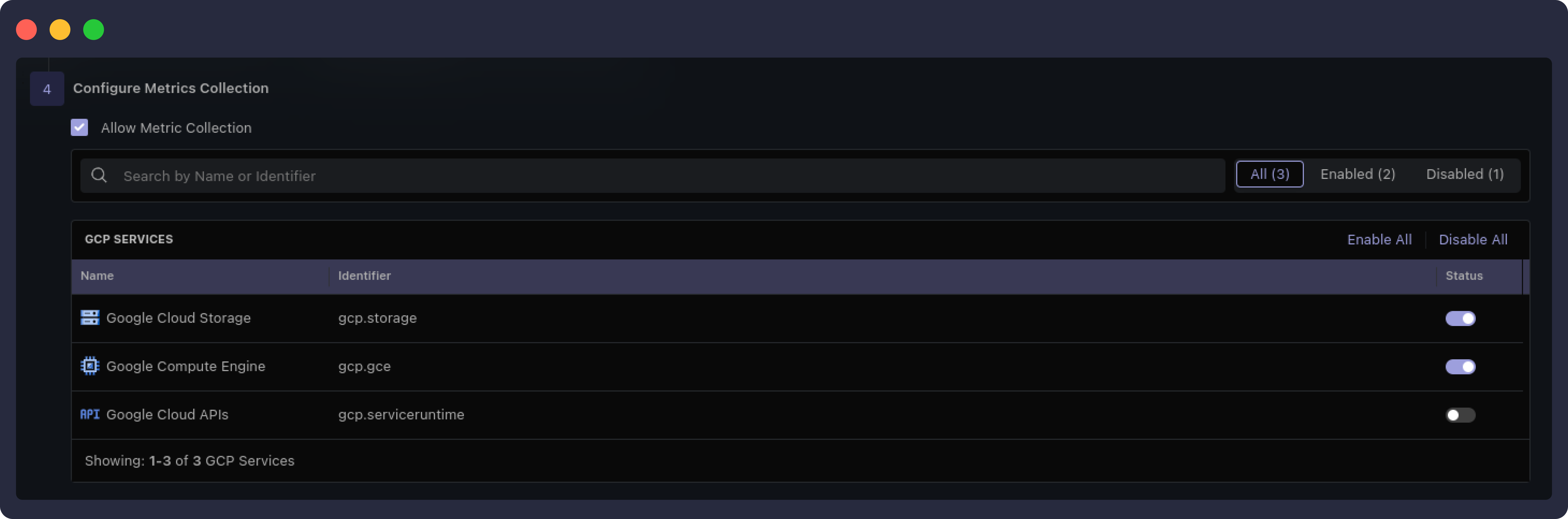 Metric Collection