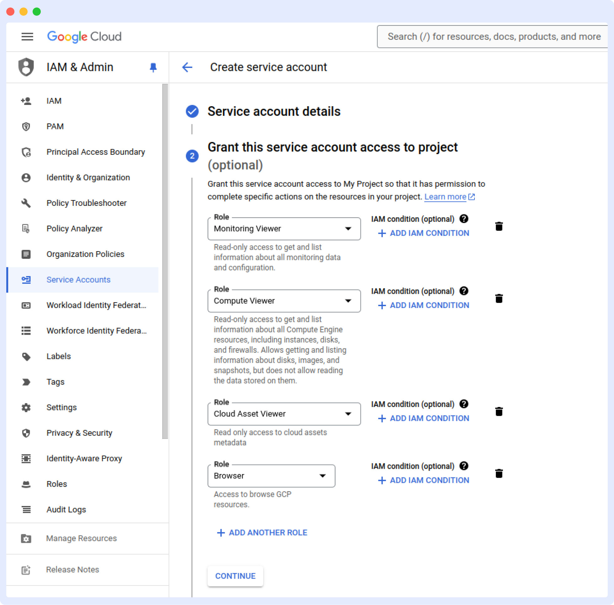 GCP Service Account