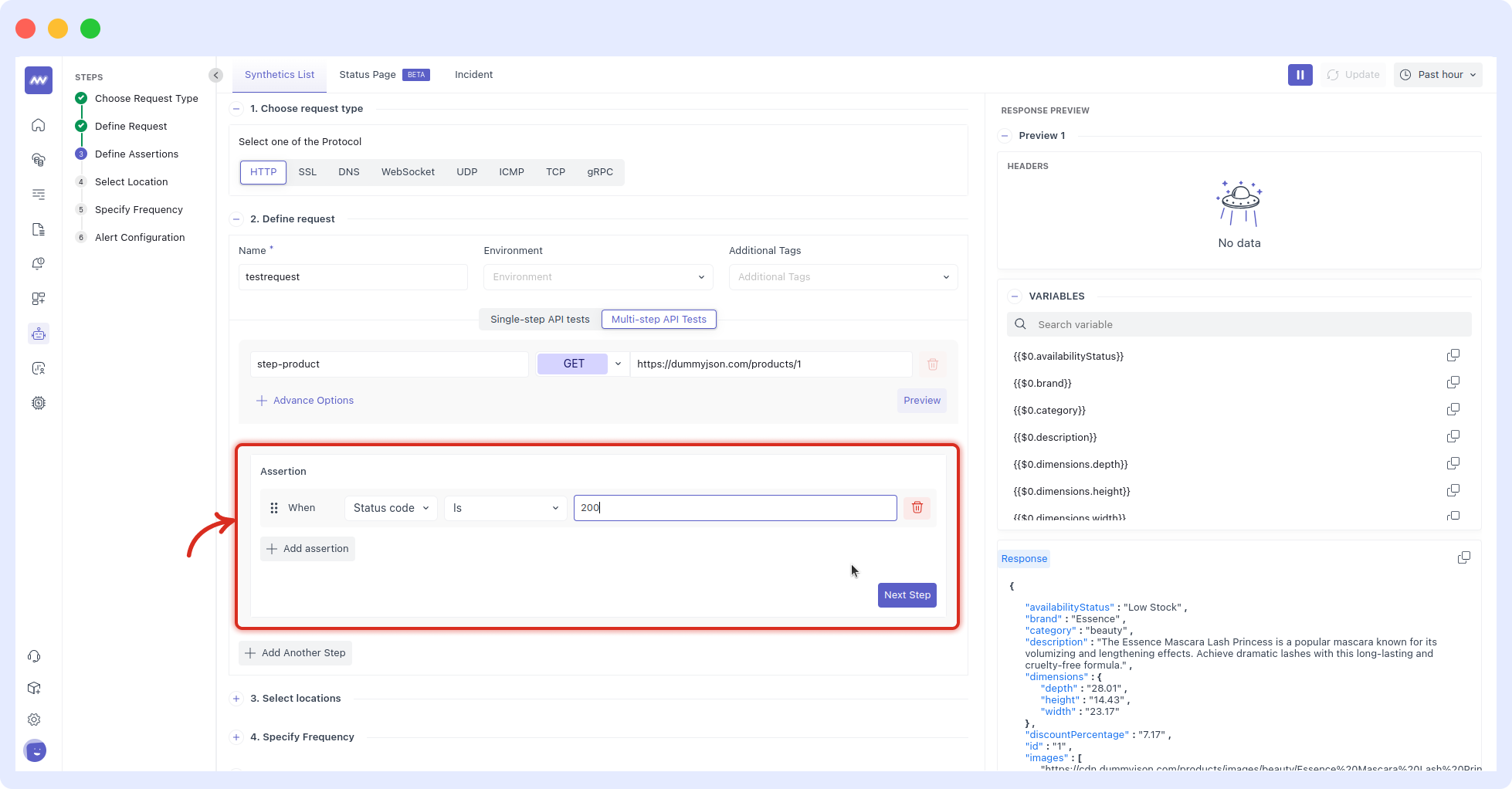 configure assertions