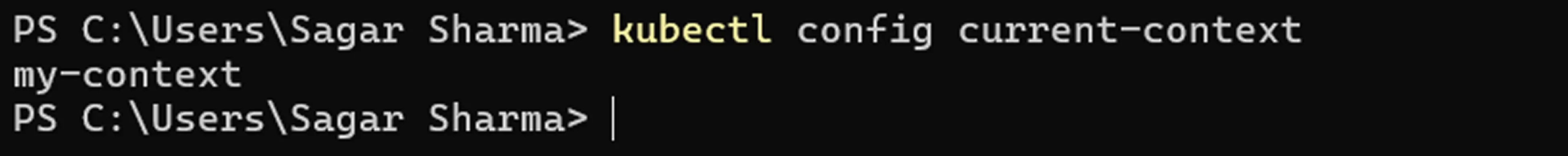 Identify and select Kubernetes context for Middleware Agent deployment