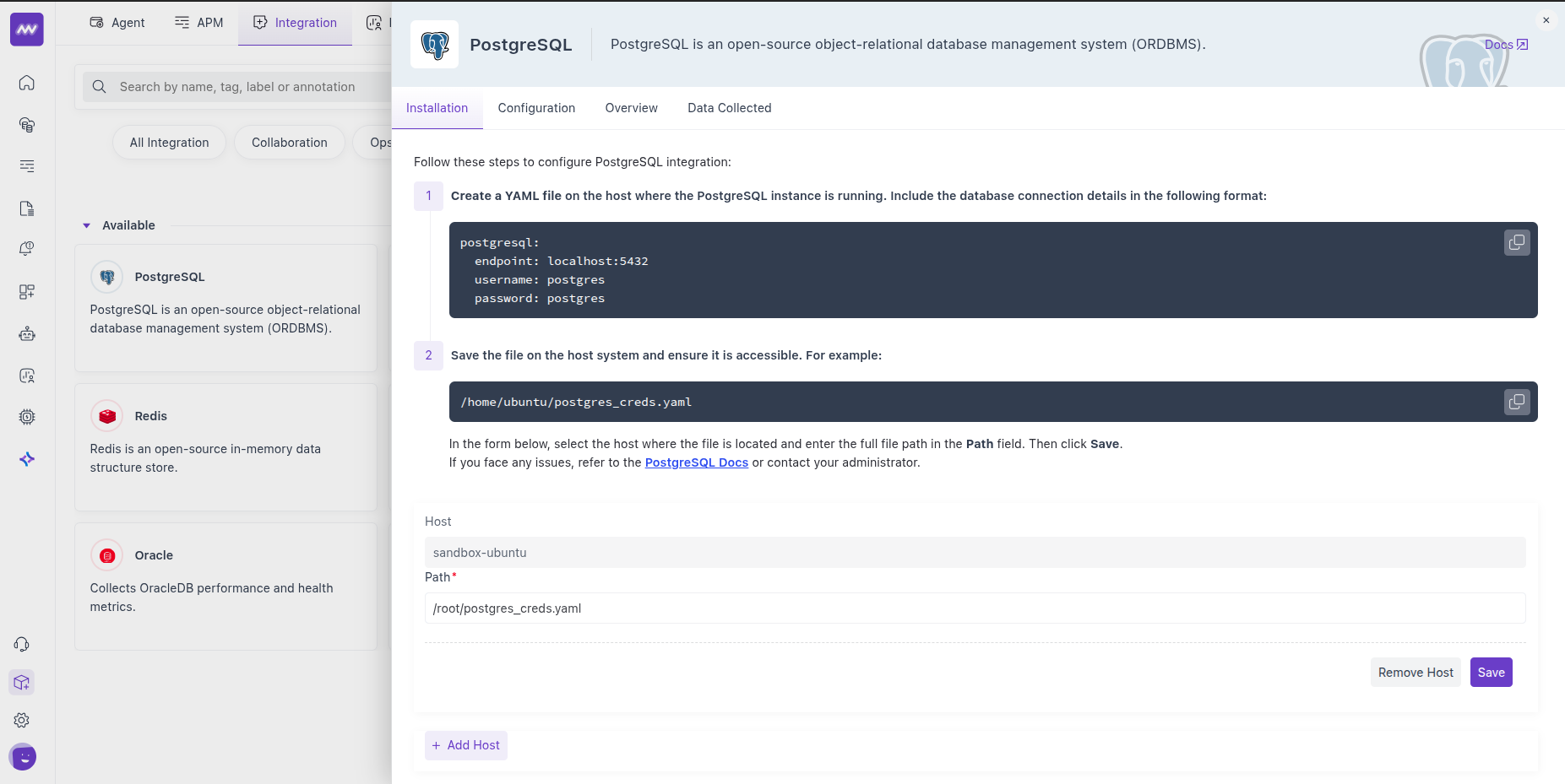 Postgres Host