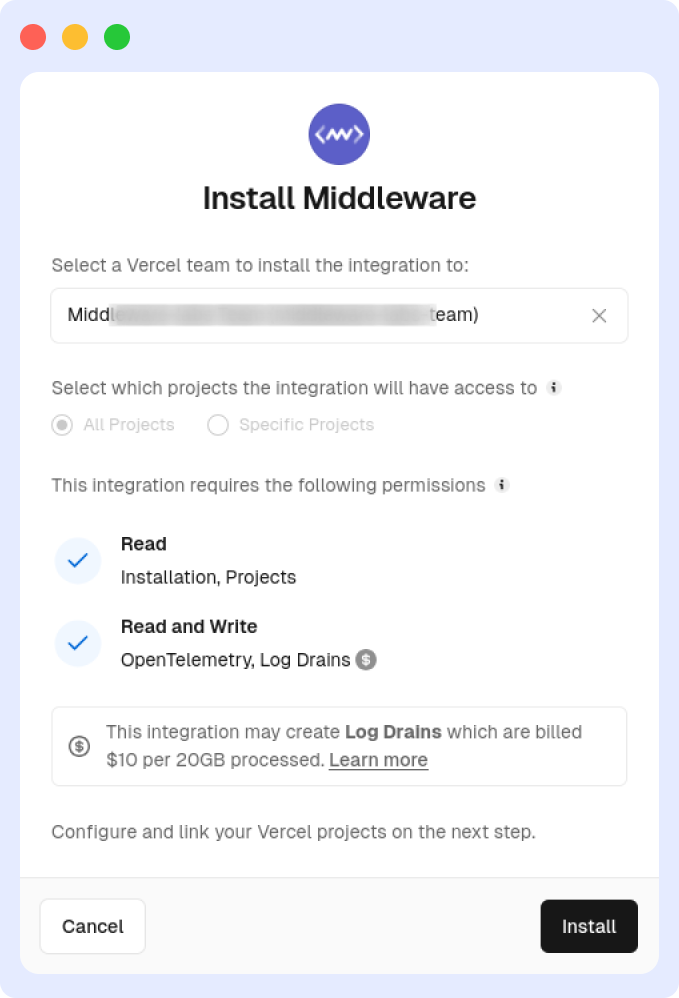 Middleware App Permissions